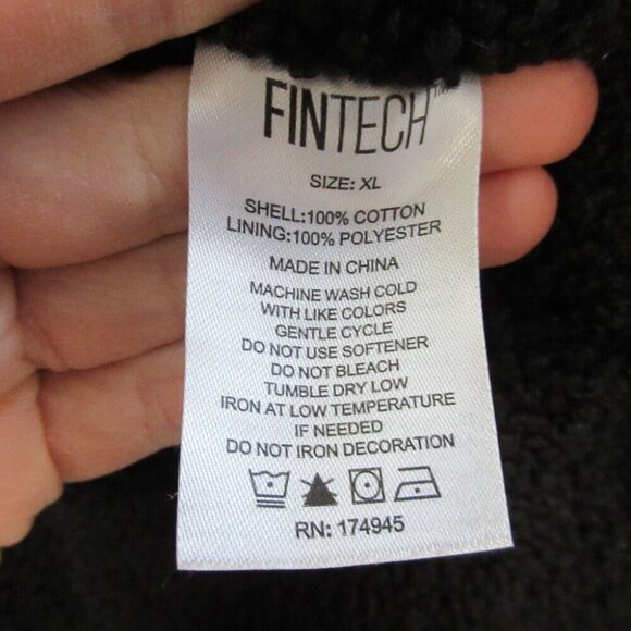 Fin Tech Men's XL Tan Full Zip Heavy-Duty Canvas Vest Multipocketed Lined 850 - Picture 5 of 11